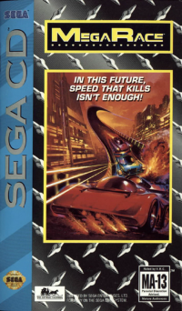 MegaRace Sega CD US box art